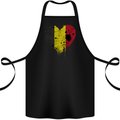 Love Belgium Flag Belgian Day Football Cotton Apron 100% Organic Black