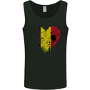 Love Belgium Flag Belgian Day Football Mens Vest Tank Top Black