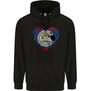 Love Belize Flag Belizean Day Football Mens 80% Cotton Hoodie Black