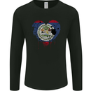 Love Belize Flag Belizean Day Football Mens Long Sleeve T-Shirt Black