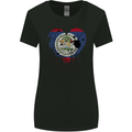 Love Belize Flag Belizean Day Football Womens Wider Cut T-Shirt Black