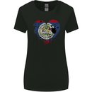 Love Belize Flag Belizean Day Football Womens Wider Cut T-Shirt Black