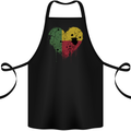 Love Benin Flag Beninese Day Football Cotton Apron 100% Organic Black