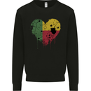 Love Benin Flag Beninese Day Football Mens Sweatshirt Jumper Black