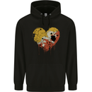 Love Bhutan Flag Bhutanese Day Football Childrens Kids Hoodie Black