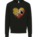 Love Bhutan Flag Bhutanese Day Football Mens Sweatshirt Jumper Black