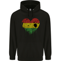 Love Bolivia Flag Bolivian Day Football Childrens Kids Hoodie Black