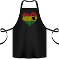 Love Bolivia Flag Bolivian Day Football Cotton Apron 100% Organic Black