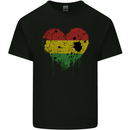 Love Bolivia Flag Bolivian Day Football Kids T-Shirt Childrens Black