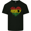 Love Bolivia Flag Bolivian Day Football Mens Cotton T-Shirt Tee Top Black