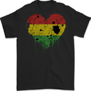 Love Bolivia Flag Bolivian Day Football Mens Gildan Cotton T-Shirt Black