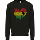Love Bolivia Flag Bolivian Day Football Mens Sweatshirt Jumper Black