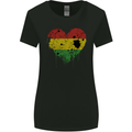 Love Bolivia Flag Bolivian Day Football Womens Wider Cut T-Shirt Black