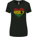 Love Bolivia Flag Bolivian Day Football Womens Wider Cut T-Shirt Black