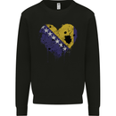Love Bosnia and Herzegovina Flag Day Football Mens Sweatshirt Jumper Black