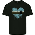 Love Botswana Flag Batswana Day Football Mens Cotton T-Shirt Tee Top Black