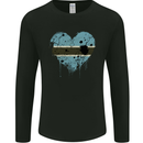 Love Botswana Flag Batswana Day Football Mens Long Sleeve T-Shirt Black