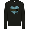 Love Botswana Flag Batswana Day Football Mens Sweatshirt Jumper Black