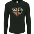 Love British Flag Union Jack Great Britain Team GB Mens Long Sleeve T-Shirt Black