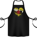 Love Brunei Flag Bruneian Day Football Cotton Apron 100% Organic Black