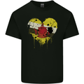 Love Brunei Flag Bruneian Day Football Mens Cotton T-Shirt Tee Top Black