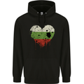 Love Bulgaria Flag Bulgarian Day Football Childrens Kids Hoodie Black