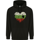 Love Bulgaria Flag Bulgarian Day Football Mens 80% Cotton Hoodie Black