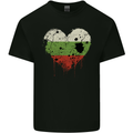 Love Bulgaria Flag Bulgarian Day Football Mens Cotton T-Shirt Tee Top Black
