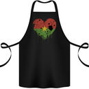 Love Burkina Faso Flag Day Football Cotton Apron 100% Organic Black