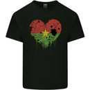 Love Burkina Faso Flag Day Football Kids T-Shirt Childrens Black