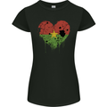 Love Burkina Faso Flag Day Football Womens Petite Cut T-Shirt Black