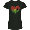 Love Burkina Faso Flag Day Football Womens Petite Cut T-Shirt Black