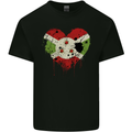 Love Burundi Flag Burundians Day Football Kids T-Shirt Childrens Black