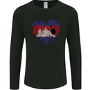 Love Cambodia Flag Cambodian Day Football Mens Long Sleeve T-Shirt Black