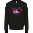 Love Cambodia Flag Cambodian Day Football Mens Sweatshirt Jumper Black