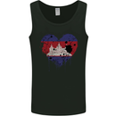 Love Cambodia Flag Cambodian Day Football Mens Vest Tank Top Black