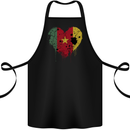 Love Cameroon Flag Cameroonian Day Football Cotton Apron 100% Organic Black
