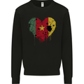 Love Cameroon Flag Cameroonian Day Football Mens Sweatshirt Jumper Black
