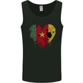 Love Cameroon Flag Cameroonian Day Football Mens Vest Tank Top Black