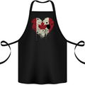 Love Canada Flag Canadian Day Football Cotton Apron 100% Organic Black