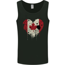 Love Canada Flag Canadian Day Football Mens Vest Tank Top Black