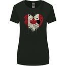 Love Canada Flag Canadian Day Football Womens Wider Cut T-Shirt Black