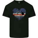 Love Cape Verde Flag Verdean Day Football Kids T-Shirt Childrens Black
