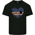 Love Cape Verde Flag Verdean Day Football Mens Cotton T-Shirt Tee Top Black