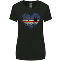 Love Cape Verde Flag Verdean Day Football Womens Wider Cut T-Shirt Black
