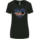 Love Cape Verde Flag Verdean Day Football Womens Wider Cut T-Shirt Black