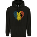 Love Chad Flag Chadian Day Football Mens 80% Cotton Hoodie Black