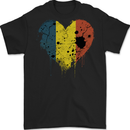 Love Chad Flag Chadian Day Football Mens Gildan Cotton T-Shirt Black