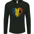 Love Chad Flag Chadian Day Football Mens Long Sleeve T-Shirt Black