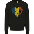 Love Chad Flag Chadian Day Football Mens Sweatshirt Jumper Black
